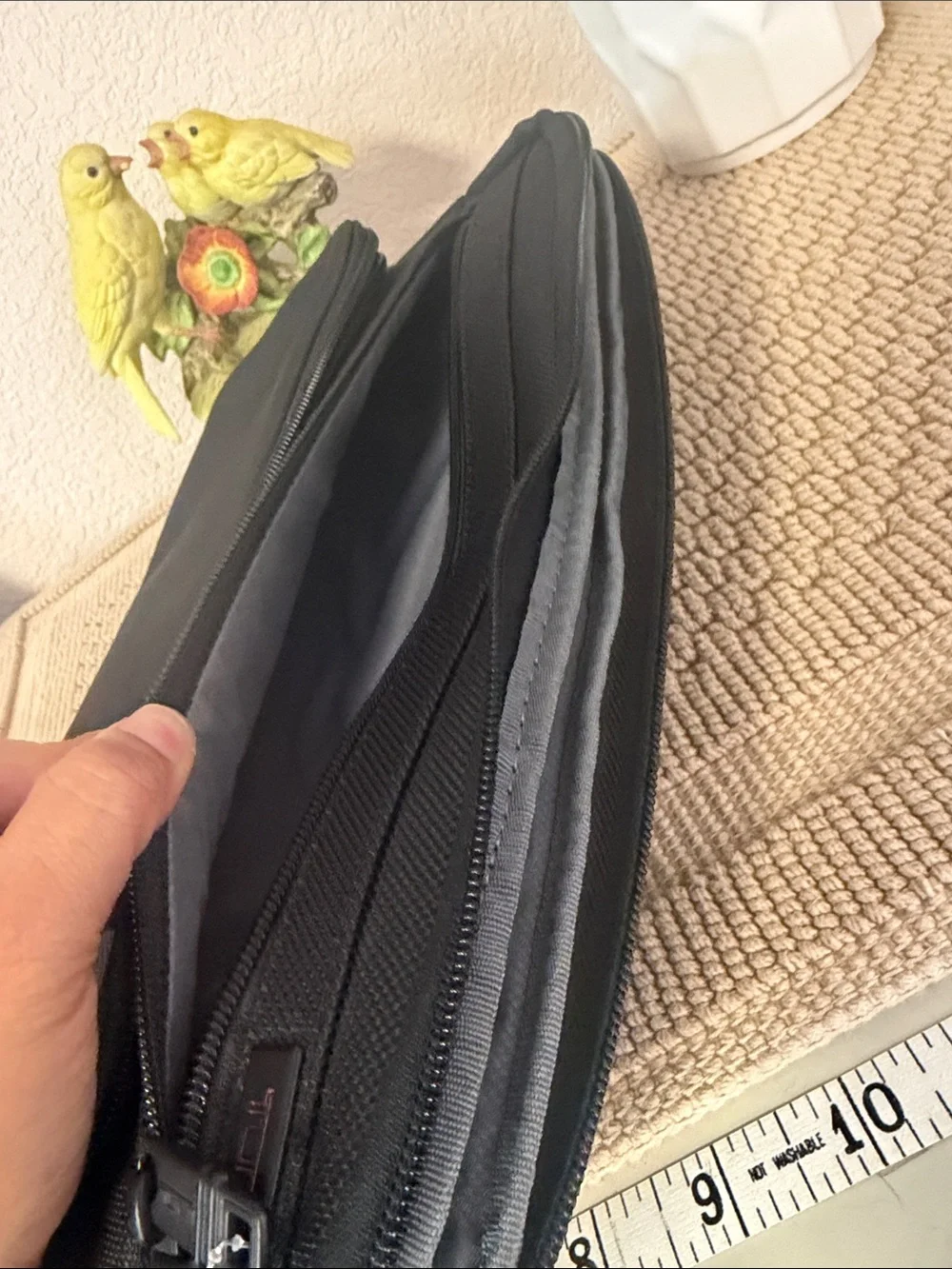TUMI Black Ballistic Nylon Organizer Portfolio Tablet Travel Case